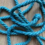 Turquoise hemp bondage rope – choose your length