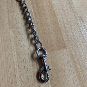 Double end clip with chain 4mm thick