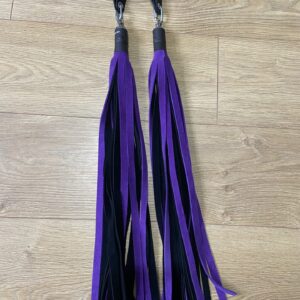 Purple suede poi floggers (pair)