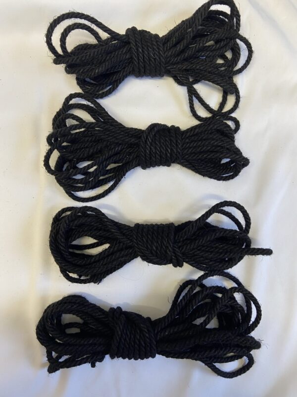 Dyed hemp rope 8m 4 bundles, choose your colour - Image 2